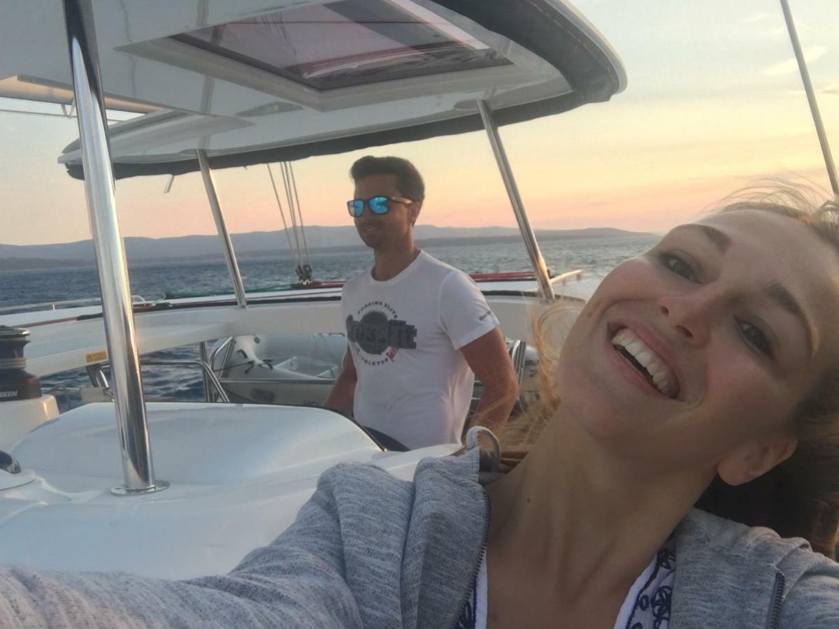 Luxury Catamaran Lagoon 42, Ac & Gn Split Exterior foto